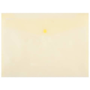 Buste con bottone in PPL ecologico Donau formato A4 giallo - conf. da 12 pz - 8544001PL-11