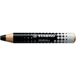 Matitone colorato per lavagne e blocchi Stabilo MARKdry con mina XXL nero 648/46