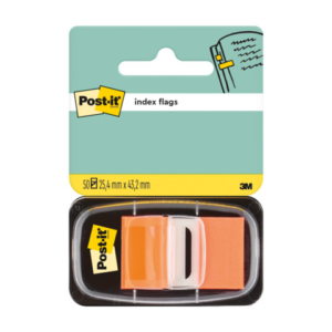 Segnapagina removibili Post-it® Index Medium con dispenser arancione 50 segnapagina - 680-4