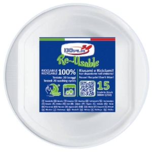 Scodelle in PS Dopla Reusable 300 ml bianco - conf. 15 pz - 8141