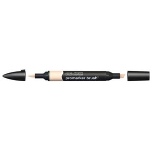 Pennarelli Winsor&Newton Promarker Brush doppia punta scalpello-pennello - dusky pink O518 - 0204200