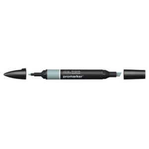 Pennarelli Winsor&Newton Promarker doppia punta fine-larga - grey green G917 - 0203276