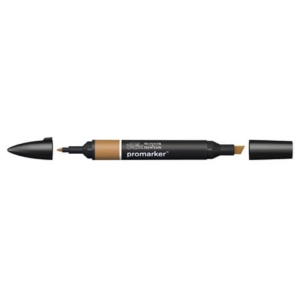 Pennarelli Winsor&Newton Promarker doppia punta fine-larga - cocoa O535 - 0203213