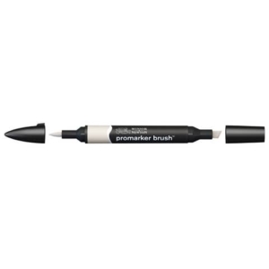 Pennarelli Winsor&Newton Promarker Brush doppia punta scalpello-pennello - warm grey 1 WG1 - 0204134