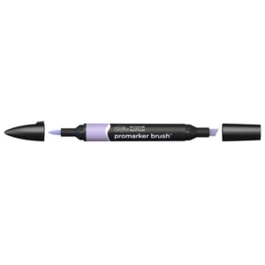 Pennarelli Winsor&Newton Promarker Brush doppia punta scalpello-pennello - lilac V327 - 0204226