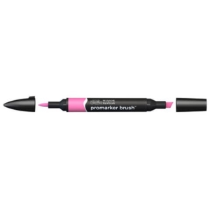 Pennarelli Winsor&Newton Promarker Brush doppia punta scalpello-pennello - cerise M647 - 0204375
