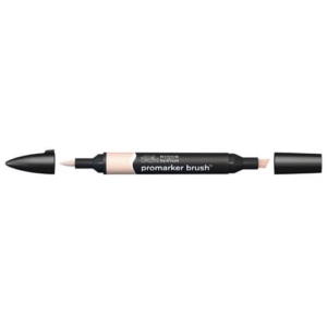 Pennarelli Winsor&Newton Promarker Brush doppia punta scalpello-pennello - putty O618 - 0204300