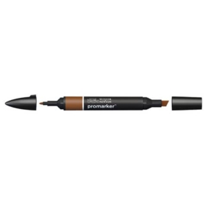 Pennarelli Winsor&Newton Promarker doppia punta fine-larga - burnt sienna O324 - 0203074