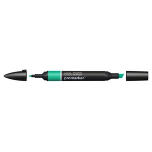 Pennarelli Winsor&Newton Promarker doppia punta fine-larga - green G847 - 0203289