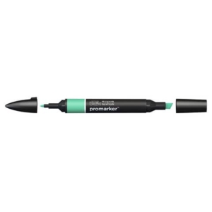 Pennarelli Winsor&Newton Promarker doppia punta fine-larga - verde menta G637 - 0203223