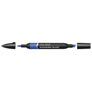 Pennarelli Winsor&Newton Promarker Brush doppia punta scalpello-pennello - egyptian blue B944 - 0204305