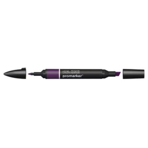 Pennarelli Winsor&Newton Promarker doppia punta fine-larga - aubergine V524 - 0203290