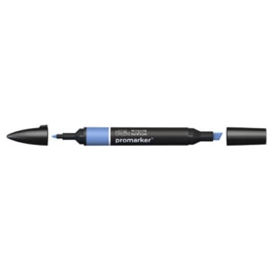Pennarelli Winsor&Newton Promarker doppia punta fine-larga - blu cobalto B637 - 0203178