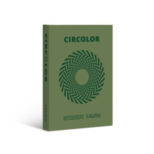 Carta colorata Favini Circolor 100% riciclata 80 g/m² A4 - risma da 500 fogli verde rosmarino - A71D524
