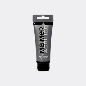 Colore acrilico Maimeri in tubetto 75 ml nero di Marte - M0916540