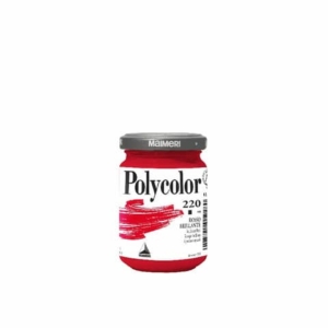 Colore vinilico fine Maimeri in vasetto 140 ml rosso brillante - M1220220