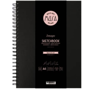 Blocco con spirale Imago SKETCH Musa 100 pagine 105 g formato A6 MU124596