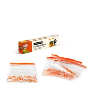 Sacchetti richiudibili per alimenti Perfetto ''Frescofood'' - conf. 15 pz M - 24x27,5 cm - 29162