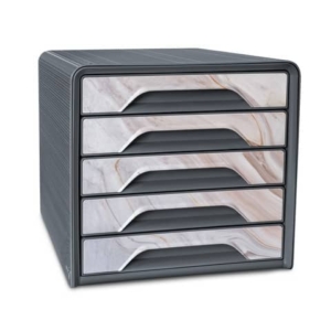 Cassettiera a 5 cassetti Cep 360x288xH.270 mm marmo rosa 1071111631