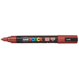 Marcatore a tempera POSCA Uni-Ball punta tonda 1,8-2,5 mm rosso rubino M PC5M RR