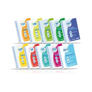 Ricambi rinforzati per quaderni ad anelli Blasetti - A4 - 100 g/m² - 40 ff - 10F - 8064