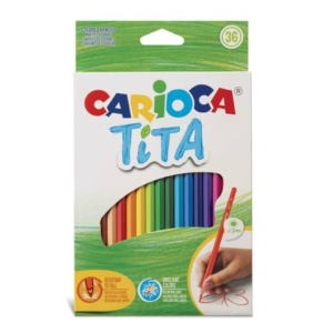 Matite colorate Carioca Tita Ø 3 mm - conf. da 36 colori assortiti - 42795