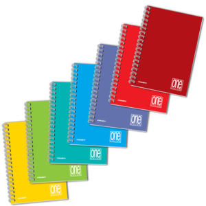 Quaderno spiralato One Color A5 - 80 g/m² - 60 ff - 5M - 1297