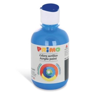 Colore acrilico Primo in bottiglia con tappo dosatore 300 ml - 501 blu ciano 400TA300501