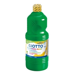 Tempera pronta Giotto School Paint in flacone 1 L verde - F535512