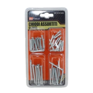 Kit chiodi legno a testa piatta Emi in 4 misure assortite - 25/32/38/50 mm - 8101463