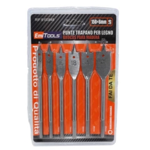Punte legno a fresa Emi per fori 10/25 mm conf. da 4 pezzi - 8100848