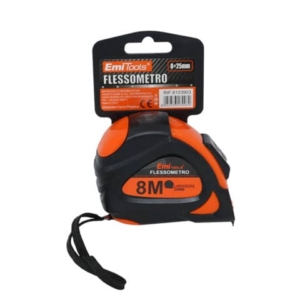 Metro flessibile Emi - 8m x 25 mm - arancione e nero - 8103903