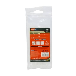 Fascette fermacavo in nylon Emi - 150x3,6 mm - colore bianco - conf. 40 pezzi - 8107758