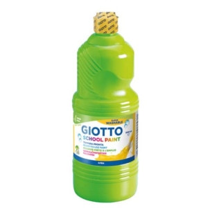 Tempera pronta Giotto School Paint in flacone 1 L verde cinabro - F535511