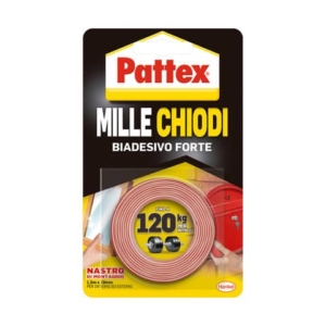Nastro biadesivo Pattex Millechiodi 19 mm x 1,5 m 2857838