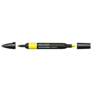 Pennarelli Winsor&Newton Promarker doppia punta fine-larga - neon luminous yellow - NN YL - 0205403