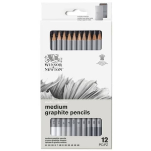 Set matite in grafite Winsor&Newton Studio Collection scatola in metallo 12 pezzi - 0490008