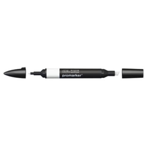 Pennarello Winsor&Newton Promarker doppia punta fine-larga - cool grey 0 CG0 - 0203380