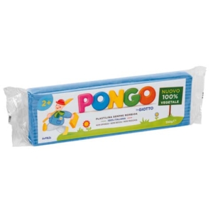 Panetto di plastilina vegetale modellabile 350 g Pongo azzurro F603515