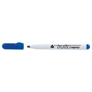 Marcatore per lavagne bianche Tratto Memo p. tonda blu F854001