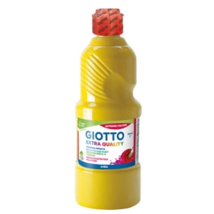Tempera pronta Giotto Extra Quality in flacone 500 ml giallo scuro - F53280300