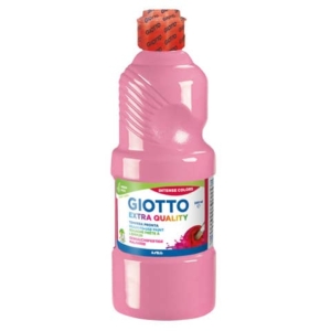 Tempera pronta Giotto Extra Quality in flacone 500 ml rosa - F532806