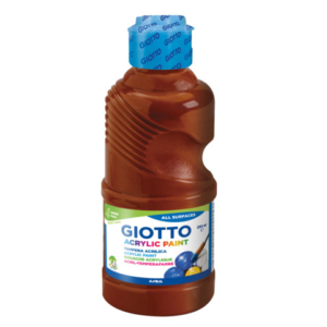 Tempera acrilica Giotto in flacone da 250 ml marrone - F53402800