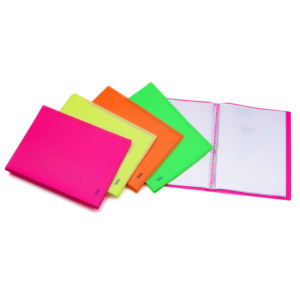 Portalistini in PPL Favorit Neon assortiti 22x30 cm - 40 buste interne fisse - 100460904