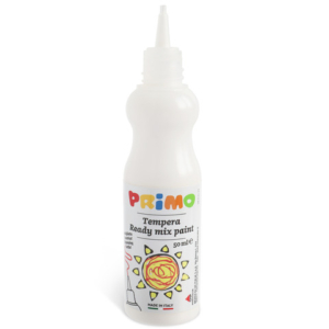 Tempera brillante Primo in bottiglia con becuccio 50 ml bianco 2001BR50100