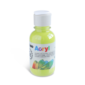 Colore acrilico Primo in bottiglia PET con tappo dosatore 125 ml - 600 verde chiaro - 402TA125600