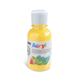 Colore acrilico Primo in bottiglia PET con tappo dosatore 125 ml - 220 giallo oro - 402TA125220