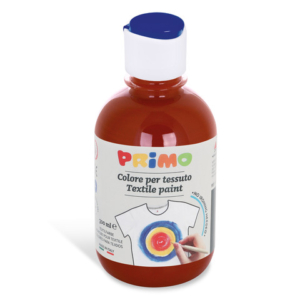 Colore per tessuto in bottiglia Primo con tappo dosatore 300 ml - 730 terra Siena bruciata - 411TX300730