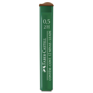 Astucci 12 mine 2H Faber-Castell Poly 0,5 mm - scatola 12 astucci 521512