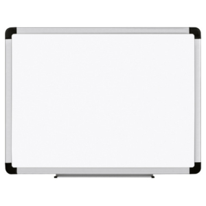 Lavagna magnetica bianca Lebez - cornice in alluminio - 60x90 cm - 2782